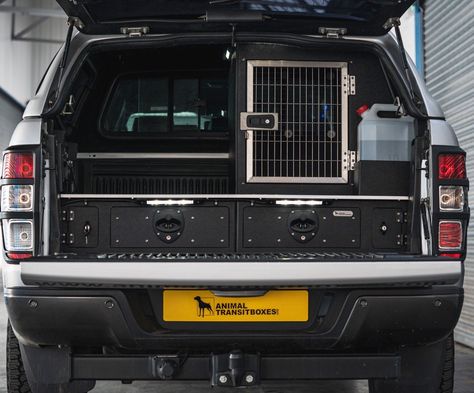 Specialists in the design & build of double cab animal transit boxes, dog car cages, van dog cages, dog vehicle conversions & whelping boxes. Van Conversion Dog, Dog Box For Truck, Dog Car Travel, Custom Dog Crate, Upland Bird Hunting, Camping Truck, Dog Travel Crate, Dog Transport, Raised Dog Beds