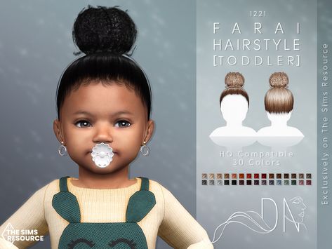 The Sims Resource - Farai Hairstyle [Toddler] Sims Cc Baby Clothes, Toddler Clothing Sims 4, Sims 4 Sims Resource, Sims 4 Baby Clothes Cc, Baby Clothes Sims 4 Cc, Sims Cc Hair Kids, Toddler Hairstyles Sims 4, Sims4 Cc Toddler Hair, Sims 4 Baby Hair Cc