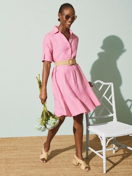 Click for more info about Wellesley Linen Dress Classic Dresses For Women, Classic Dresses, Linen Dress Women, Linen Shirt Dress, J Mclaughlin, Vacation Dresses, Classic Dress, Spring Dress, Shirtdress