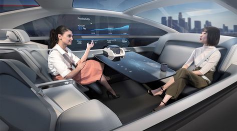 volvo 360C autonomous car concept is a bedroom, living space and work office on wheels Concept Car Interior, Motor Listrik, Honda Civic Hatchback, Autonomous Vehicle, Car Interior Design, Volvo Cars, Bmw X6, Smart Car, Lamborghini Huracan