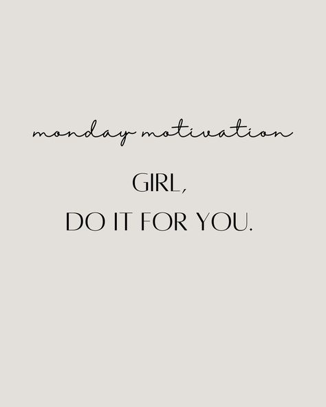 …and for nobody else. Happy Monday! 🫶🏻 #houseofnikodem #mondaymotivation #mondayquote #quoteoftheday #mottooftheday #quote #smallbusiness #schmucklabel Quotes About Mondays, Hello Monday Quotes, Monday Positivity, Motivation Monday Quotes, Motivational Monday Quotes, Weekly Motivation, Strength Quotes For Women, Morning Motivation Quotes, Wax Studio