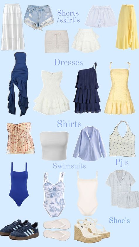 What i would pack on a trip to Greece! ( I updated the old version) Mamma Mia Outfits, School Trip Outfit, Mia Outfits, Road Trip Kit, Trip To Greece, Greece Outfit, Trip Outfit, Outfits Simple, Vacay Outfits