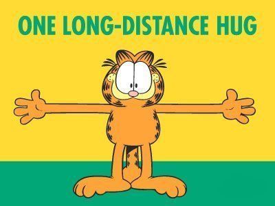 One Long Distant Hug love cute friendship cat animated friend friendship quote greeting hugs and kisses for you friends and family greeting Long Distance Hug, Garfield Quotes, Hug Pictures, Garfield The Cat, Hugs And Kisses Quotes, Kissing Quotes, Thinking Of You Quotes, Hug Quotes, Virtual Hug