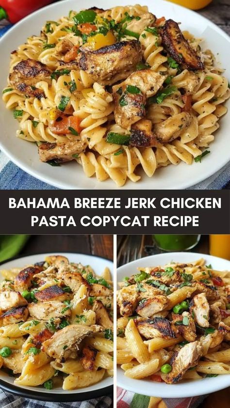 Bahama breeze jerk chicken pasta copycat recipe – Culinary Chase Jerk Pasta Recipe, Jerk Chicken Pasta Recipe Bahama Breeze, Bahama Breeze Jerk Chicken Pasta, Jerk Chicken Pasta Recipe, Jerk Pasta, Blackened Chicken Pasta, Jerk Chicken Pasta, Jerk Chicken Recipe, Bahama Breeze