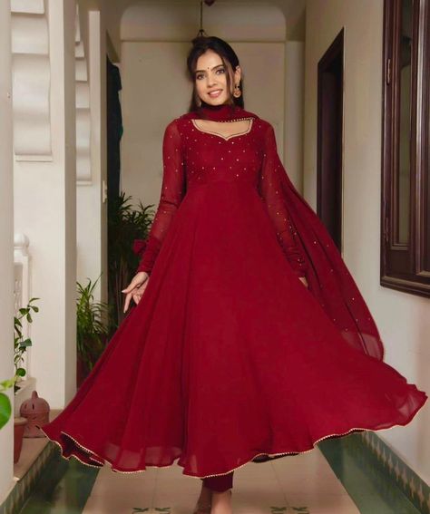 #longmaxi #gota #lace #longfrock #chooridarsleeves #newarrival Kurti Long, Stitched Kurti, Long Anarkali, Simple Frocks, Anarkali Dress Pattern, Party Wear Gown, Kurti Designs Party Wear, Dupatta Set, Designer Dresses Casual