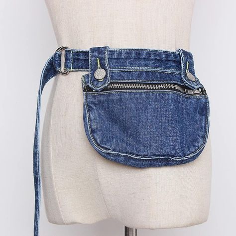 Androgyny Fashion, Jean Upcycle, Denim Rag Quilt, Funky Handbags, Tas Denim, Hip Purse, Sewing Alterations, Denim Ideas, Recycle Jeans