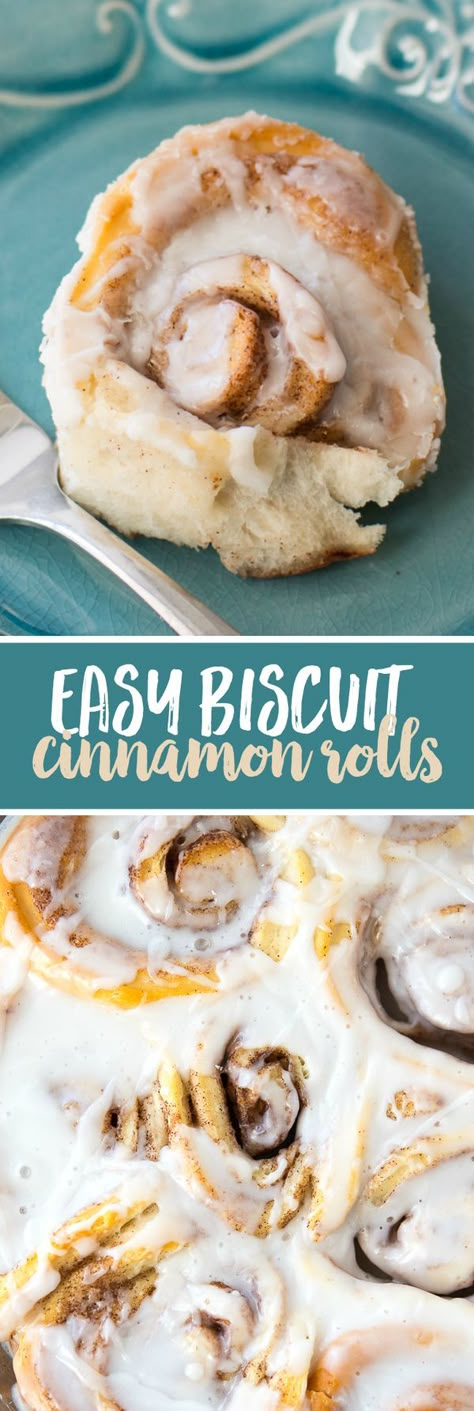 Easy Biscuit Cinnamon Rolls Recipe - The easiest way to make cinnamon rolls at home using canned biscuits! Using Canned Biscuits, Grand Biscuit Recipes, Biscuit Cinnamon Rolls, Make Cinnamon Rolls, Canned Biscuit, Easy Cinnamon Rolls, Easy Biscuit, Cinnamon Rolls Easy, Canned Biscuits