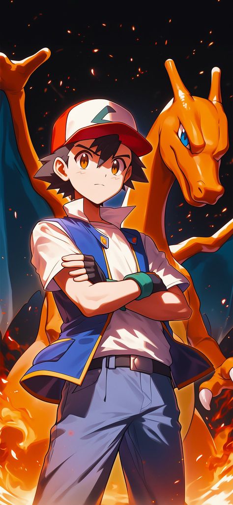 Ash And Pikachu Drawing, Pokemon Characters Trainers, Charizard Art, Pokemon Watch, Pokemon Anime Characters, Pokemon Mix, Pokémon Heroes, Pikachu Drawing, Pokemon Photo