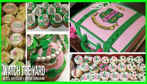 Thirty Alpha Kappa Alpha Cupcake Ideas That Will Blow Your Mind! Alpha Kappa Alpha Founders, Aka Sorority Gifts, Skee Wee, Green Event, Aka Sorority, Sweet Bar, Alpha Phi Alpha, Founders Day, Alpha Kappa Alpha Sorority