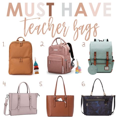 Must Have Teacher Bags Outfit Ideas For Kindergarten Teachers, Preschool Teacher Bag Essentials, Whats In My Teacher Bag, Student Teaching Must Haves, Paraprofessional Bag, Substitute Teacher Must Haves, Teacher Bag Ideas, Teacher Work Bag, Preschool Teacher Must Haves