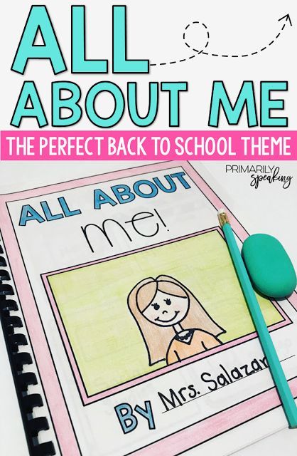 The All About Me theme is the perfect back to school theme! I love the idea of having students create a keepsake book and all the ideas for using the project to learn about each other and build community. All About Me Theme, Elementary Reading Comprehension, Reading Foundational Skills, Back To School Theme, Classroom Routines And Procedures, All About Me Book, Beginning Of Kindergarten, All About Me Preschool, Build Community