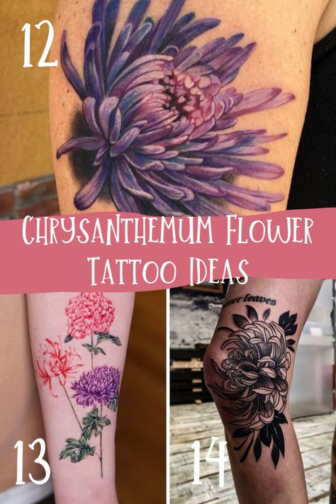 November Birth Flower Tattoos {Chrysanthemums} - TattooGlee Crysanthemum Tattoo Design Arm, November Flower Tattoo With Name, Birth Flower Tattoos November, November Birth Flower Tattoo Peony, November Birth Flower Tattoo With Name, Mum Flower Tattoo Chrysanthemums, November Birth Tattoo Ideas, Birth Flower Tattoos Ideas Families Sleeve, Mums Tattoo Flower Chrysanthemums