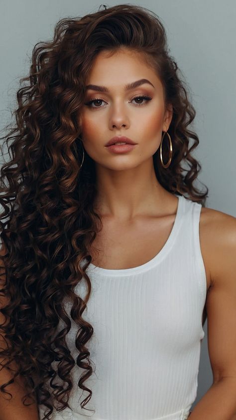 Discover the latest autumn curly hairstyles for 2024 Whether you have long short or medium curly hair these cute and easy styles are perfect for school or any occasion Achieve a soft and aesthetic look with these curly hairstyles Her Style Hairstyles, Bride Hair Long Down, Hairstyles For Wedding Bride, Men Long Curly Hairstyles, Super Curly Hairstyles, Long Curly Hairstyles For Wedding, Long Curly Hairstyles For Women, Curly Hairstyles Natural Curls, Hairstyles For Wedding Party