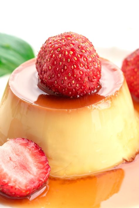 Discover a delightful twist on the classic flan with our Strawberry Flan Recipe. Creamy custard, sweet caramel, and vibrant strawberries combine to create a luscious dessert. Strawberry Flan, Flan Recipes, Fruit Flan, Homeschool Meals, Summer Chicken Recipes, Caramel Desserts, Flan Recipe, Strawberry Topping, Custard Recipes