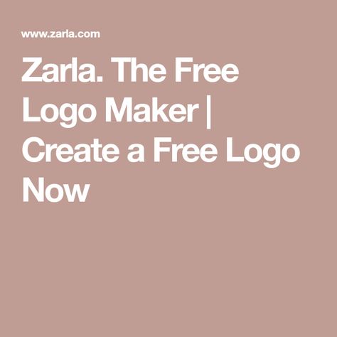 Zarla. The Free Logo Maker | Create a Free Logo Now Create A Logo Free, Logo Maker Free, Minimalist Logo Design, Business Logo Design, Professional Logo, Fast Growing, Design Skills, Logo Maker, Minimalist Logo