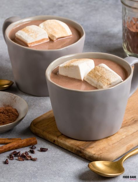 Food Babe Hot Cocoa, Organic Hot Cocoa Recipe, Food Babe Recipes, Swiss Miss Hot Chocolate Recipe, Homemade Hot Cocoa Recipe, Swiss Miss Hot Chocolate, Romanticizing Winter, Pegan Diet, Hot Cocoa Mix Recipe