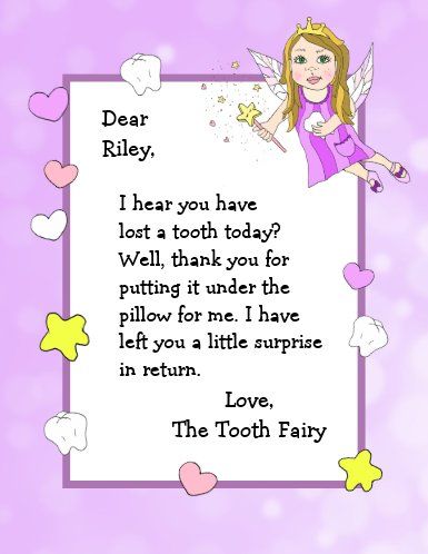 Letter From The Tooth Fairy, Tooth Fairy Gifts, Tooth Fairy Letter, The Tooth Fairy, Fairy Gifts, Letters For Kids, First Tooth, Birthday Thank You, Seasonal Gifts