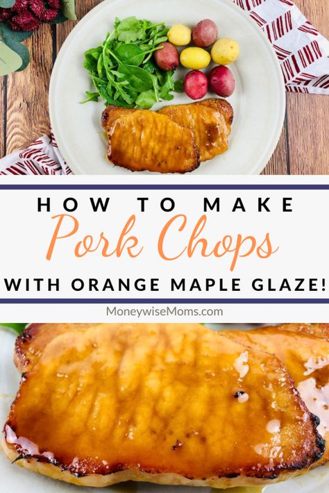 Apple Pork Chop Recipes, Maple Pork Chops, Chicken Patty Recipes, Maple Sauce, Braised Pork Chops, Peach Pork Chops, Easy Baked Pork Chops, Baked Pork Chops Oven, Chicken Breast Crockpot Recipes