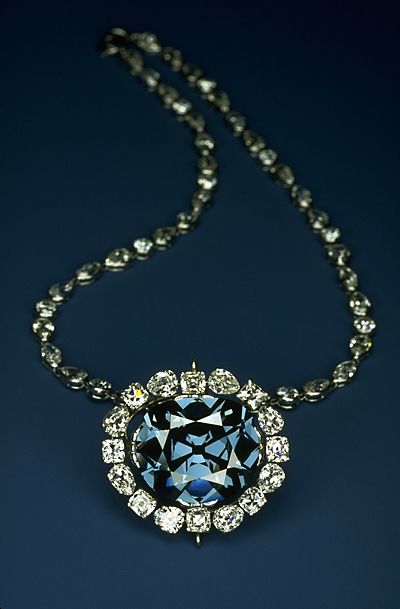 The Hope Diamond. A 45.5-carat rare blue diamond. Hope Diamond, Natural Blue Diamond, Royal Jewels, The Hope, Crown Jewels, Fancy Color Diamonds, Precious Gems, Blue Diamond, White Diamonds