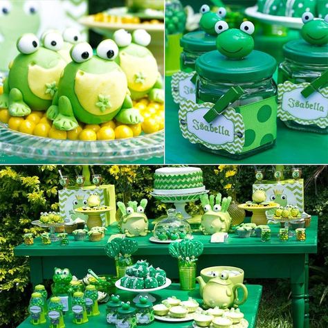 Frog Leap Day Birthday Party Frog Party Ideas, Frog Baby Showers, Frog Birthday Party, Leap Year Birthday, Frog Party, Frog Birthday, Princesa Tiana, Leap Day, Leap Year