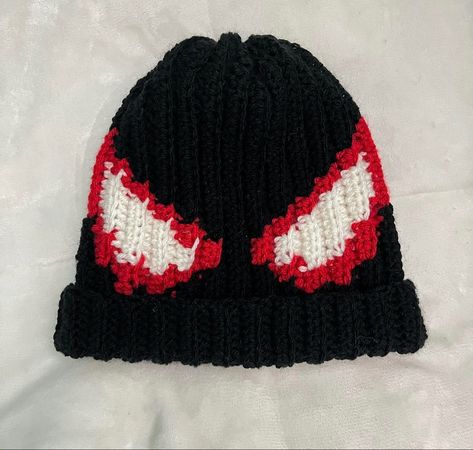 Miles Morales Beanie Crochet Pattern, Miles Morales Crochet Beanie, Spider Man Beanie Crochet Pattern, Bonnet Spiderman, Crochet Gift Ideas For Men Guys, Crochet Spider Man Hat, Spider Man Crochet Hat, Crochet Spiderman Hat, Crotchet Beanies