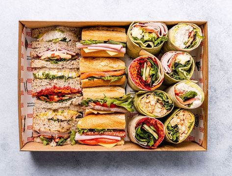 Cold Cut Platter Ideas, Catering Sandwiches, Sandwiches Catering, Sandwich Catering, Sandwich Platters, Chicken Blt, Veg Sandwich, Gourmet Meat, Luncheon Ideas