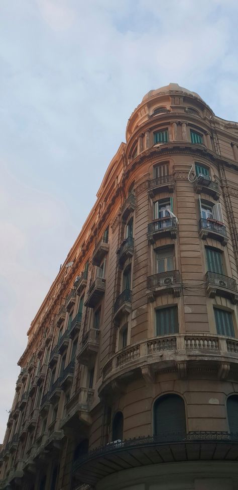 Building in Fouad Street, Alexandria Alexandria Egypt Streets, Alexandria Aesthetic, Alexandria City, Marvel Background, Alexandria Egypt, Old Egypt, Pretty Jewelry Necklaces, Egypt Art, Casual Day Outfits