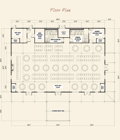 Pre-designed Event Center Great Plains Western Horse Barn Main Floor Plan Layout Ballroom Layout Floor Plans, Banquet Layout Floor Plans, Banquet Hall Layout Plan, Banquet Hall Design Plan, Wedding Hall Floor Plan, Event Floor Plan Layout, Convention Hall Plan, Event Hall Plan, Wedding Hall Plan Architecture