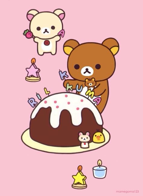 Rilakkuma and Korilakkuma birthday party Rilakkuma Wallpaper, Kawaii Sanrio, Japanese Candy, Japanese Characters, Funny Tattoos, Kawaii Shop, Little Twin Stars, Kawaii Wallpaper, Rilakkuma