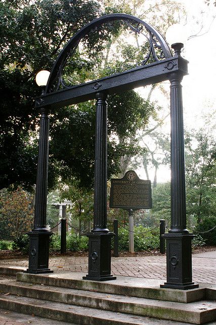 university of georgia arches... can't walk through them until you graduate, until then, you must walk  around... Uga Arch, Uga Football, Georgia Dawgs, Uga Bulldogs, Ga Bulldogs, Georgia Bulldogs Football, Georgia Girls, Georgia Football, Southern Life