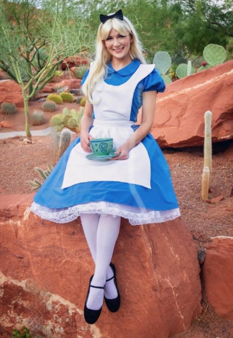 Cosplay Dress Alice in the wonderland costume customade Alice From Alice In Wonderland Costume, Alice In Wonderland Dress Ideas, Alice In Wonderland Alice Costume, Alice In The Wonderland Costumes, Alice In Wonderland Costume Ideas Diy, Alice Costume Diy, Blue Dress Halloween Costumes, Alice In Wonderland Costume Adult, Alice In Wonderland Costume Diy