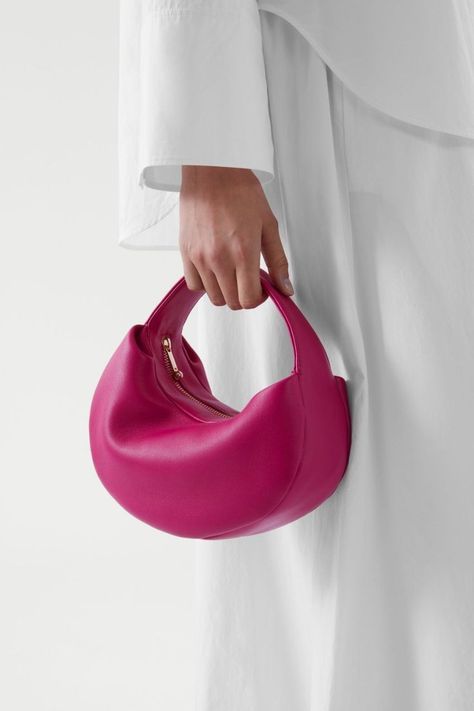 Magenta Bag, Elevate Your Outfit, Street Style Bags, Statement Accessories, Mini Handbag, Round Bag, Mini Handbags, Clutch Bags, Your Outfit