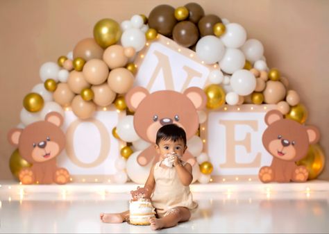 Teddy Bear Smash Cake, Teddy Bear Cake Smash, Bear Cake Smash, Teddy Bear Cake, Teddy Bear Cakes, Bear Cake, Bear Cakes, Baby Cake, Birthday Photoshoot