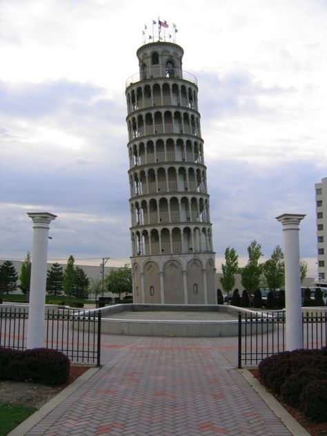 6. Leaning Tower of Pisa, Niles Travel Illinois, Alton Illinois, Large Wind Chimes, Illinois Travel, Solar System Model, Peoria Illinois, Military Museum, Tower Of Pisa, Unique Places