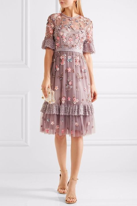 What to Wear to All of Those Summer Weddings Right Here Gaun Tulle, Spring Wedding Outfit, Embroidered Tulle Dress, Spring Wedding Guest, Dresses Guest, Spring Wedding Guest Dress, Best Wedding Guest Dresses, Popsugar Fashion, Beauty Dress