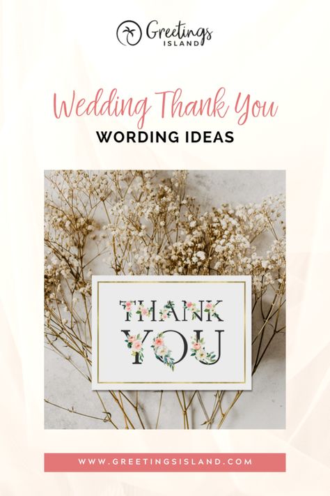 wedding thank-you card wording ideas Free Card Templates, Wedding Thank You Wording, Wedding Thank You Cards Wording, Thank You Card Wording, Wording Ideas, Greetings Island, Card Templates Free, Free Card, Good Manners