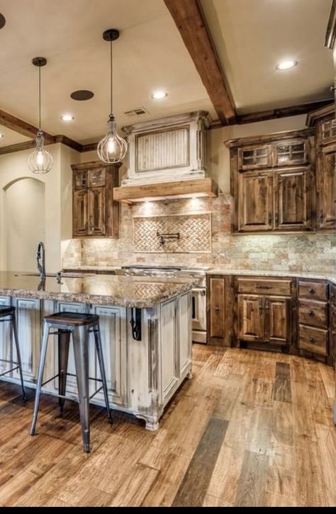 Western Cabinets Kitchen, Southwestern Kitchen Cabinets, Western Kitchen Cabinets, Western Style Kitchen, Paint Ideas Kitchen, Lighting Ideas Kitchen, Camp Plans, Kitchen Paint Ideas, Kitchen Wallpaper Ideas