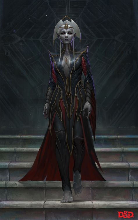 ArtStation - Malice, lius lasahido Legend Of Drizzt, Mroczny Elf, Fantasy Races, Dungeons And Dragons Characters, Dnd Art, Dark Elf, High Fantasy, Medieval Fantasy, Dnd Characters