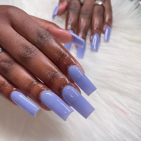 Nail Tech✨Mandy on Instagram: “Periwinkle💜💙@nailzby.mandy . . . . . #atl #atlanta #atlantahairstylist #atlmua #atlnailtech #atlnails #newyork #newpost #nails #explore…” Periwinkle Quince, Periwinkle Acrylic Nails, Periwinkle Nails, Quince Nails, Baby Blue Nails, Work Nails, Blue Nail Designs, 3d Nail Art, Long Acrylic Nails