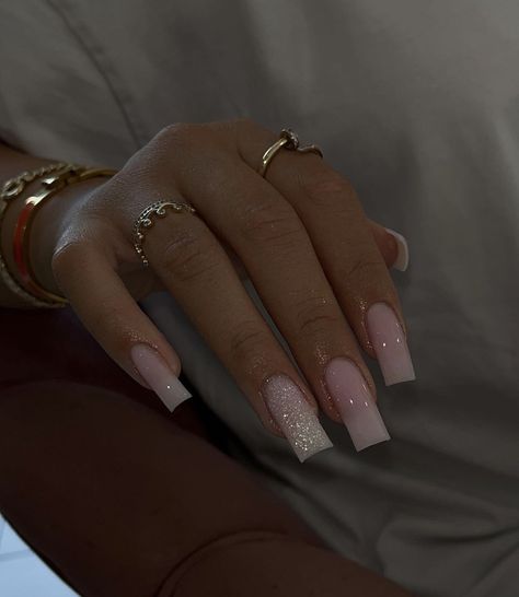 Her Nails, Bling Acrylic Nails, Pink Acrylic Nails, Square Acrylic Nails, Classy Nails, Best Acrylic Nails, Long Acrylic Nails, Cute Acrylic Nails, Holiday Nails