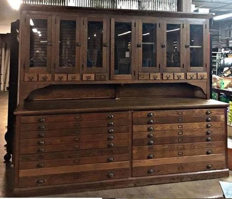 Chest Upcycle, Architect Drafting, Map Cabinet, Map Drawers, Plan Chest, Apothecary Decor, Oak Cabinet, Apothecary Cabinet, Antique Cabinets