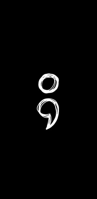 Semi-colon Aesthetic Wallpaper Black, Semi-colon Wallpaper, Wallpapers Semicolon, Semicolons Wallpaper, Semicolons Aesthetic Wallpaper, Semi Colon, Health Tattoo, Ipad Wallpaper, Dark Wallpaper