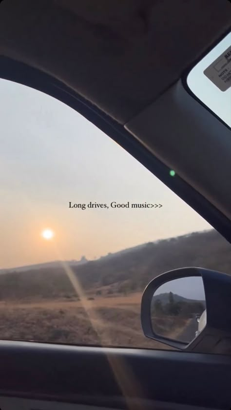 Long Drive Aesthetic, Insta Stories Ideas, Goodvibes Aesthetic, Drive Aesthetic, Aesthetic Shots, Nature Photography Quotes, Sunset Quotes Instagram, Clever Captions For Instagram, Instagram Captions Clever