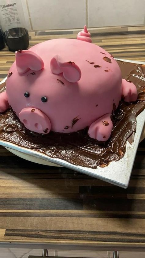 Cheetah Birthday Cakes, Cakes Funny, Decorating Icing Recipe, Pig Cakes, Brain Cake, Piggy Cake, Ugly Cakes, Hedgehog Cake, Cake Fails