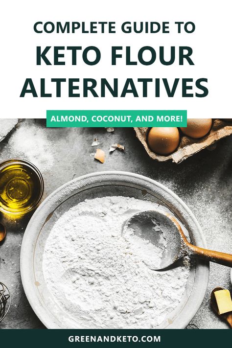 A complete guide to keto baking with alternative flours. Learn how to use almond and coconut flour to create delicious baked goods that are gluten-free, sugar-free, low-carb and perfect for the keto diet. Almond Flour Substitute, Carb Substitutes, Keto Diet Vegetables, Keto Flour, Light Cooking, Keto Baking, Kitchen Staples, Dinners Recipes, Flour Substitute