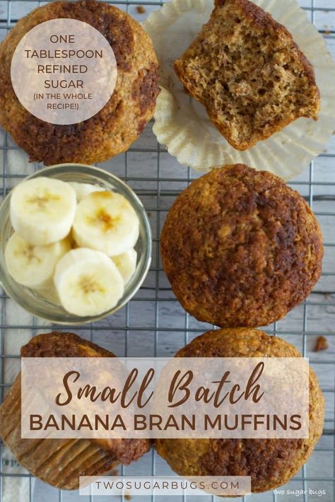 Recipes Using Wheat Bran, Wheat Bran Recipes Healthy, Wheat Bran Cookies, Whole Wheat Bran Muffins, Wheat Bran Muffins Healthy, Small Batch Bran Muffins, Healthy Banana Bran Muffins, Bran Recipes Healthy, Banana Bran Muffins Moist