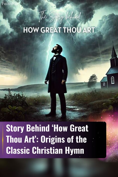 The Inspiring Story Behind the Classic Hymn ‘How Great Thou Art’ #HowGreatThouArt #HymnHistory How Great Thou Art, Hymn Art, Christian Stories, Positive Stories, New Lyrics, Then Sings My Soul, Why Jesus, Nature Of God, Christian Music Videos