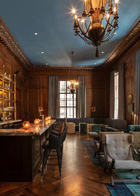 Speakeasy Decor Bar, Speakeasy Decor, Library Bar, Speakeasy Bar, Bar Design Awards, Bar Interior Design, Boutique Interior Design, Bar Interior, Lounge Design