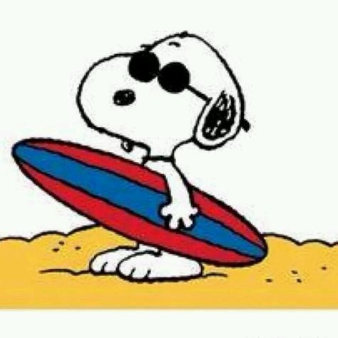 Surfboard Goodbye May, Snoopy Tattoo, Woodstock Snoopy, Snoopy Funny, Snoopy Images, Peanuts Cartoon, Snoopy Quotes, Snoopy Pictures, Snoop Dog