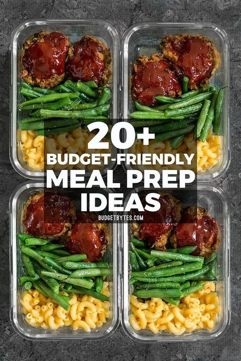 20+ Budget friendly meal prep ideas to keep your taste buds happy, your belly full, and your budget on track! #mealplan #mealplanning #mealprep #easyrecipe #easydinner #easylunchboxes Budget Friendly Meal Prep, Resep Makanan Beku, Budget Meal Prep, Cheap Meal Prep, Menu Sarapan Sehat, Meal Prep Plans, Meal Prep Ideas, Dinner Meal Prep, Easy Healthy Meal Prep